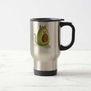 Mug De Voyage Amusant chat Avocado mignon Ado graphique tendance