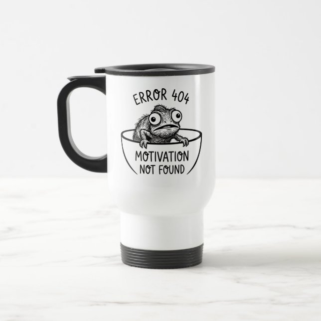 Mug de voyage amusant Design Caméléon (Gauche)