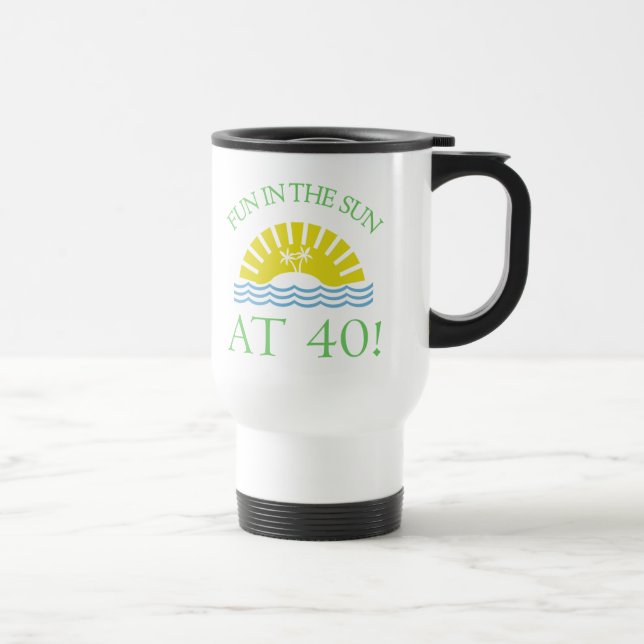 Mug De Voyage Amusants 40e anniversaire cadeaux (Droite)
