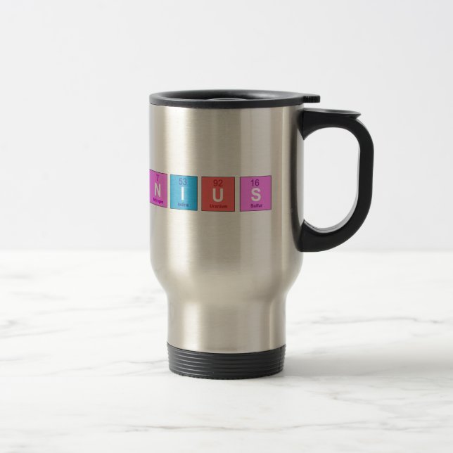 Mug De Voyage Amusement de chimie de table périodique (Droit)