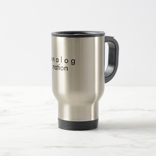 Mug De Voyage Analog Nation en acier inoxydable (Devant droit)