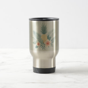 Mug De Voyage Ananas floral & Hawaiian