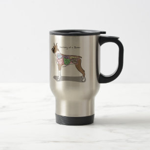 Mug De Voyage Anatomie des cadeaux d'un chien de boxeur