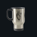 Mug De Voyage Anatomie du coeur<br><div class="desc">Science de l'anatomie cardiaque par TRowanDesign</div>