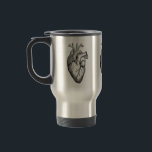 Mug De Voyage Anatomie du coeur<br><div class="desc">Science de l'anatomie cardiaque par TRowanDesign</div>