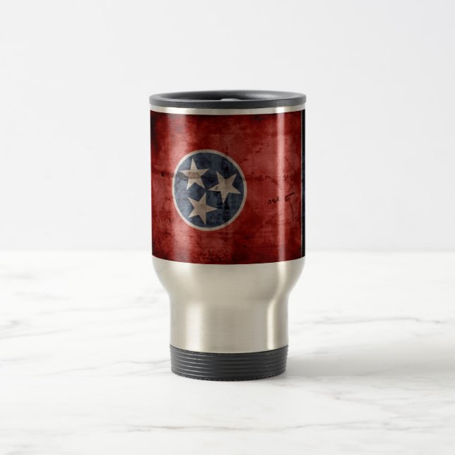Mug De Voyage Ancien drapeau du Tennessee ; (Centre)