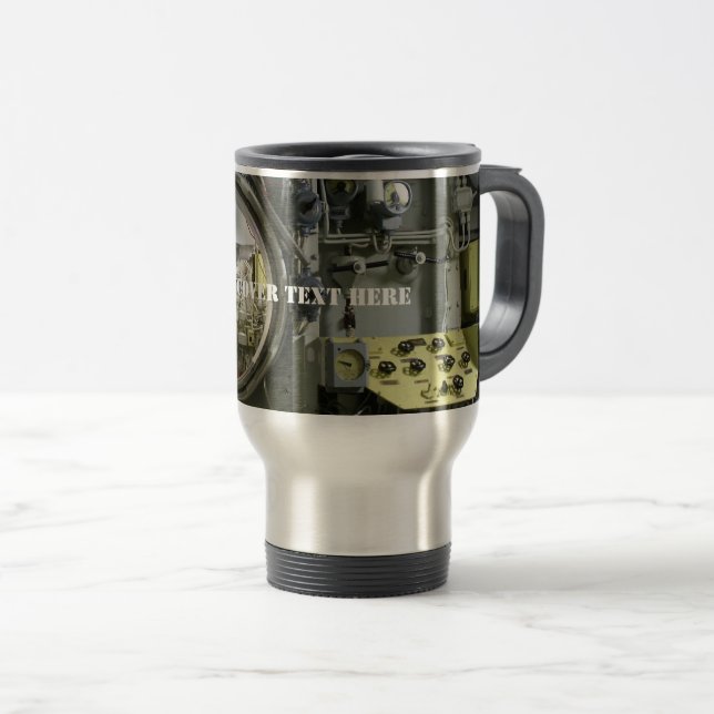 Mug De Voyage ancien sous-marin (Devant droit)