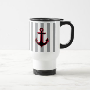 Mug De Voyage Ancre rouge, Ancre de bateau, Ancre de navire, Ray