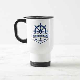 Mug De Voyage Ancres nautiques Voitures et Hélène avec votre nom
