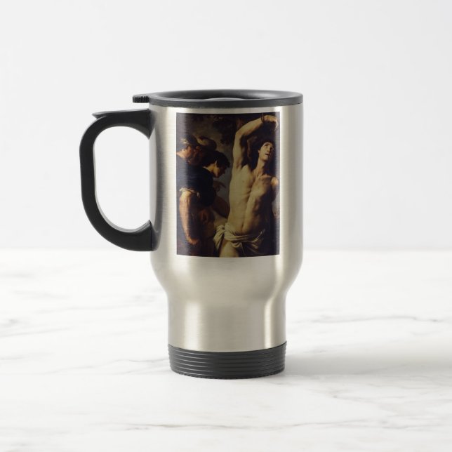 Mug De Voyage Andrea Vaccaro : Saint Sébastien Art baroque fin (Gauche)
