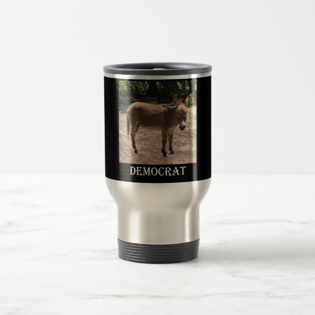 Mug De Voyage Âne Democratic (Centre)