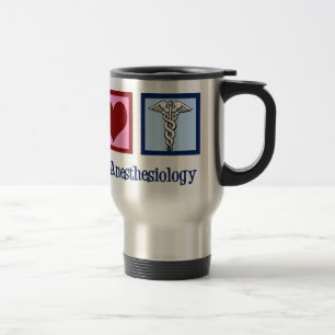 Mug De Voyage Anesthésiologie de l'amour pour la paix