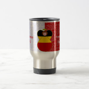 Mug De Voyage Ange allemand aux cheveux rouges habillé aux coule