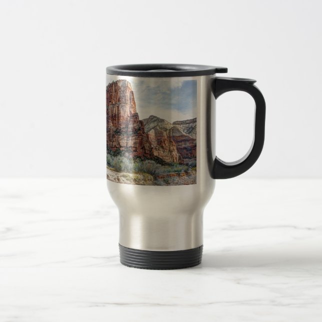 Mug De Voyage Anges de parc national de Zion débarquant - (Droit)