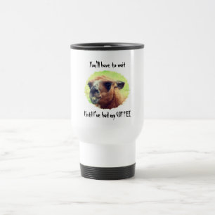 Mug De Voyage Angry Llama Wait Till Café Humoristique