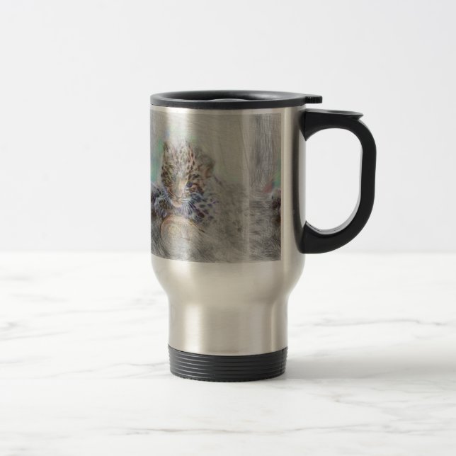 Mug De Voyage animal artistique léopard (Droit)