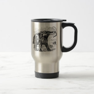 Mug De Voyage Animal éteint personnalisé vintage de mammouth