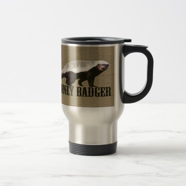 Mug De Voyage Animal sauvage de blaireau de miel (Droit)