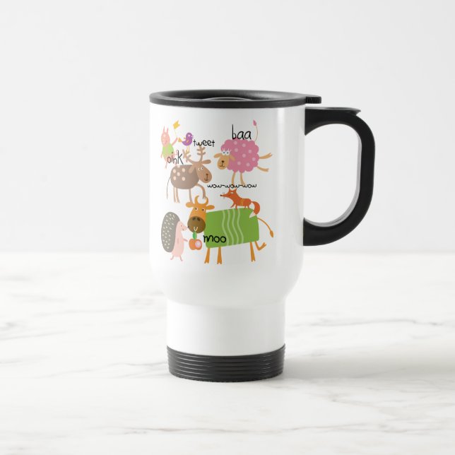 Mug De Voyage Animaux stupides (Droite)