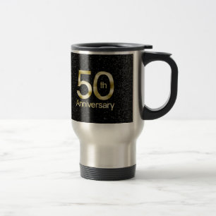 Mug De Voyage Anniversaire fascinant d'or cinquantième