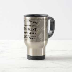 Mug De Voyage Annonce de retraite avec de vieilles éperons