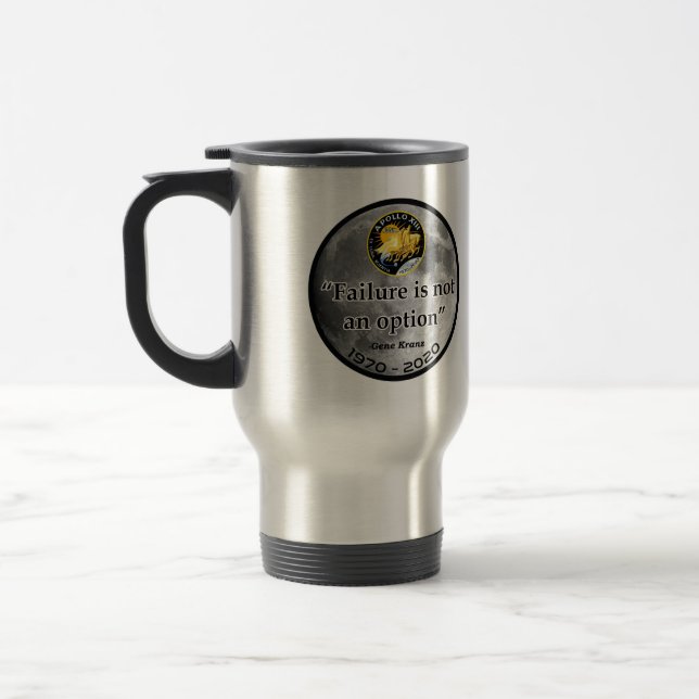 Mug De Voyage Apollo 13 - L'Échec N'Est Pas Une Option (Gauche)