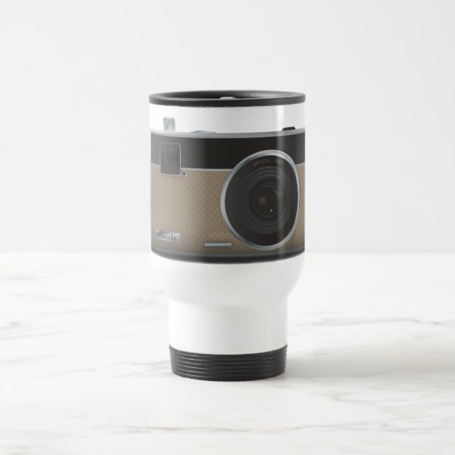 Mug De Voyage Appareil Photo Classique (Centre)
