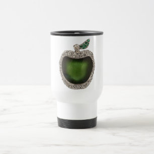 Mug De Voyage Apple vert orné de bijoux