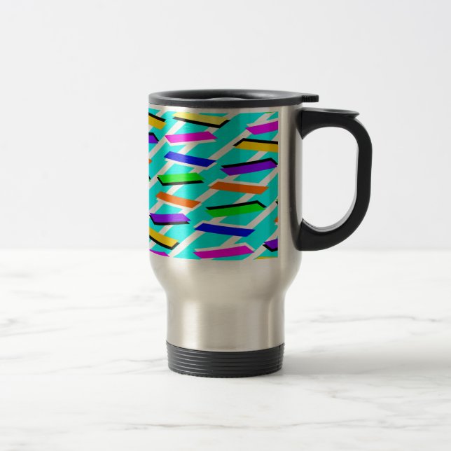 Mug De Voyage Aqua Motif Jolt (Droit)