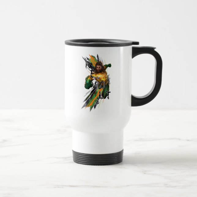 Mug De Voyage Aquaman | Aquaman "Revolt" - Graphique commenté (Droite)
