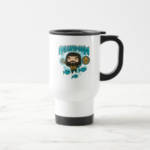 Mug De Voyage Aquaman   Chibi Aquaman Graphisme sous-marin