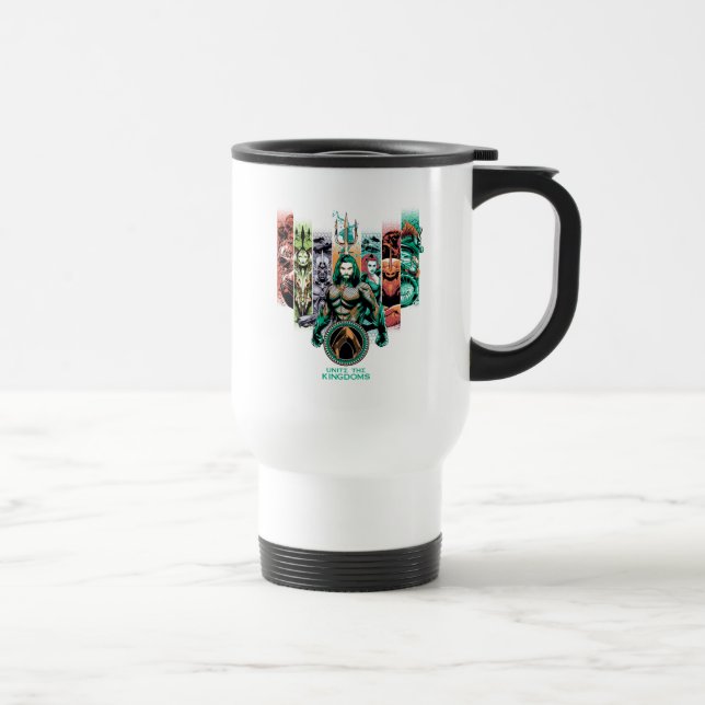 Mug De Voyage Aquaman | Graphique d'Atlanteans "Unite The Kingdo (Droite)