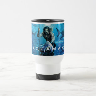 Mug De Voyage Aquaman   Prince Orin avec animaux aquatiques