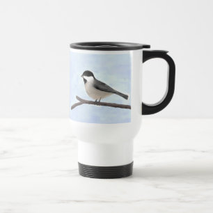 Mug De Voyage Aquarelle Boug de poulet à cou noir