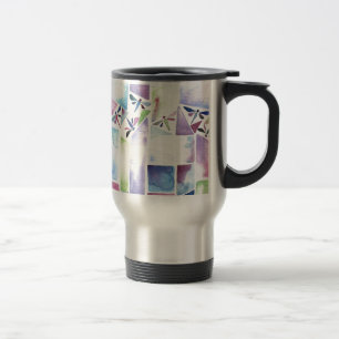 Mug De Voyage Aquarelle de libellule Pastel