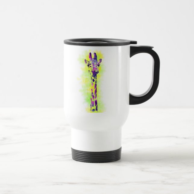 Mug De Voyage Aquarelle Giraffe 2 (Droite)