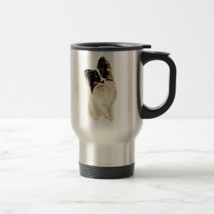 Mug De Voyage Aquarelle Papillon Chien Animal de compagnie migno
