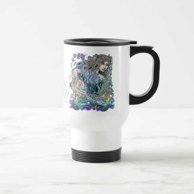 Mug De Voyage Aquarius Zodiac (Droite)