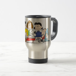 Mug De Voyage Arachides amis dans une rangée Voyage Mug 2025