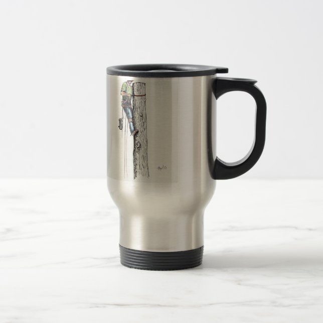 Mug De Voyage Arboriste Arbre Chirurgien de noël présent (Droit)