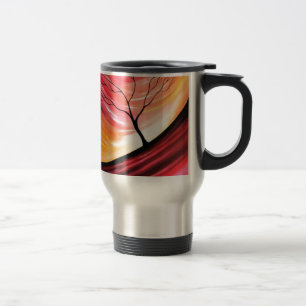 Mug De Voyage Arbre Abstrait - Art Moderne