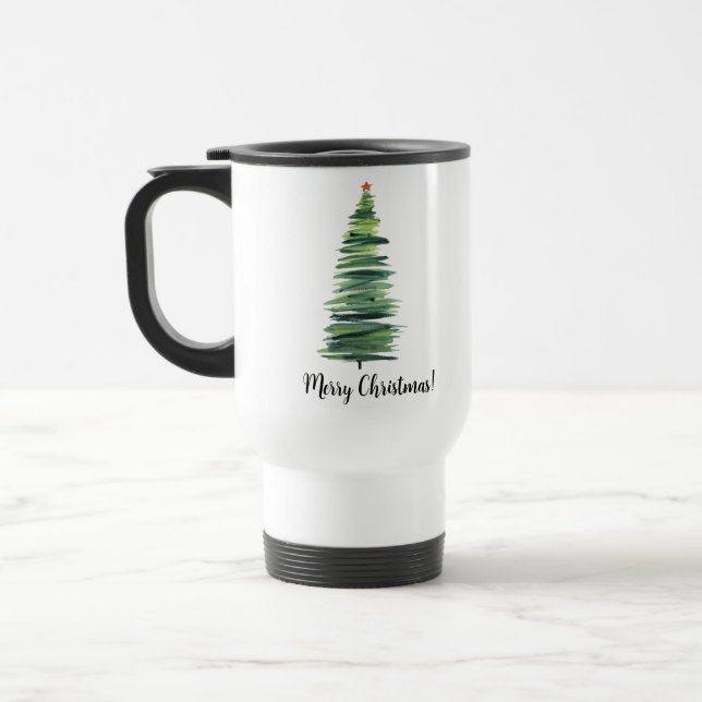 Mug De Voyage Arbre de Noël vert (Gauche)