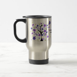 Mug De Voyage Arbre floral Whimsical avec dire