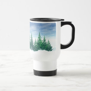 Mug De Voyage Arbres d'hiver
