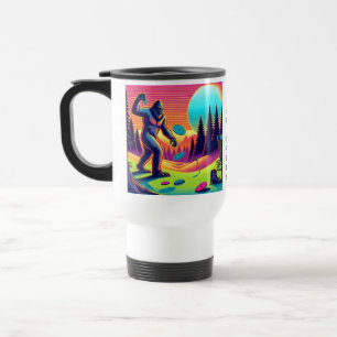 Mug De Voyage Arbres noirs   Bigfoot Disc Golf Humour