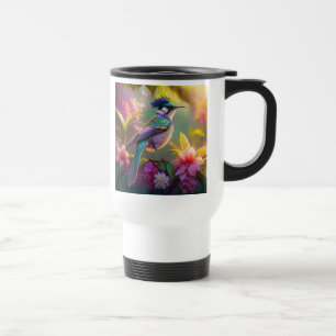 Mug De Voyage Arc-en-ciel bleu à ailes Imaginaire de Sunbird