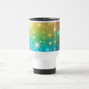 Mug De Voyage Arc-en-ciel étoilé coloré espace