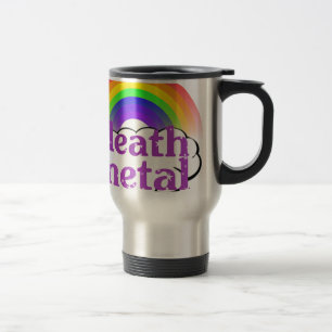 Mug De Voyage Arc-en-ciel mignon en métal de la mort