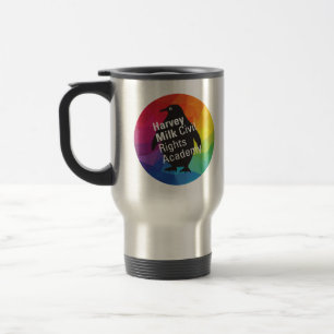 Mug De Voyage Arc-en-ciel Pingouin en acier inoxydable Boue de v