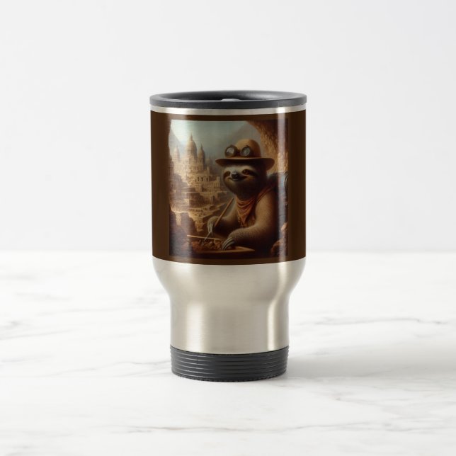 Mug De Voyage Archéologue Sloth (Centre)